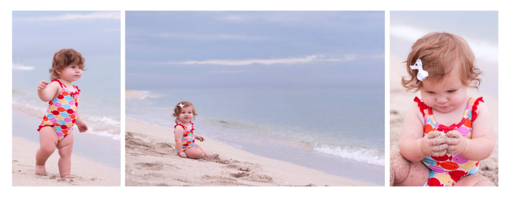 beach session miami photographer first birthday