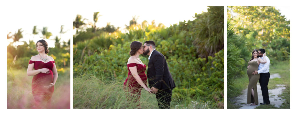 Miami Maternity photoshoot Key Biscayne Bill Baggs Lighthouse